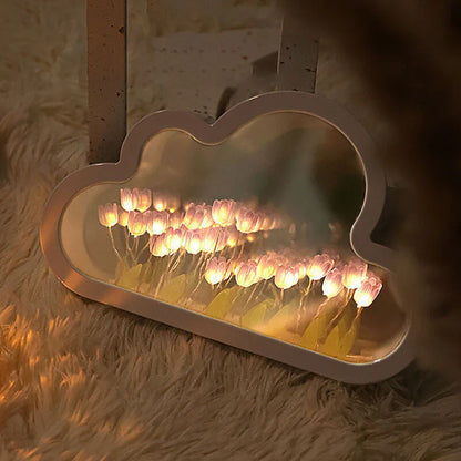 FlowerCloud™ Lámpara Nube con Flores Infinitas
