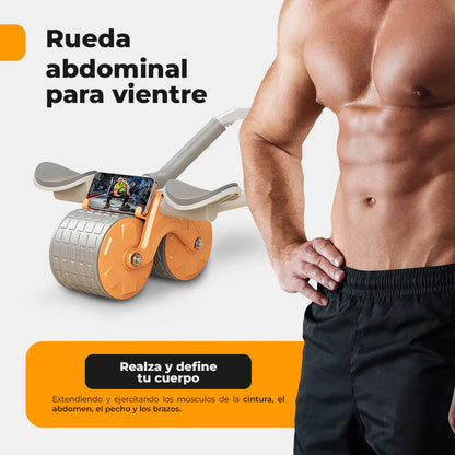 RUEDA ABDOMINAL CON REPOSA CODOS - ABS-MAX PRO™